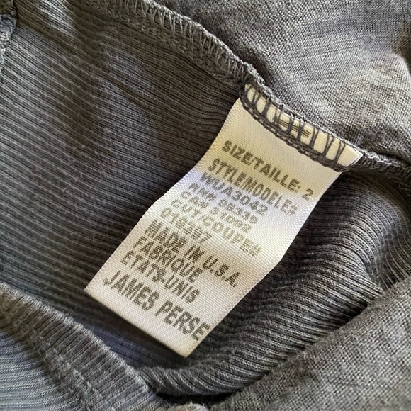 Standard James Perse navy blue sheer slub side Size 2 - Picture 4 of 14